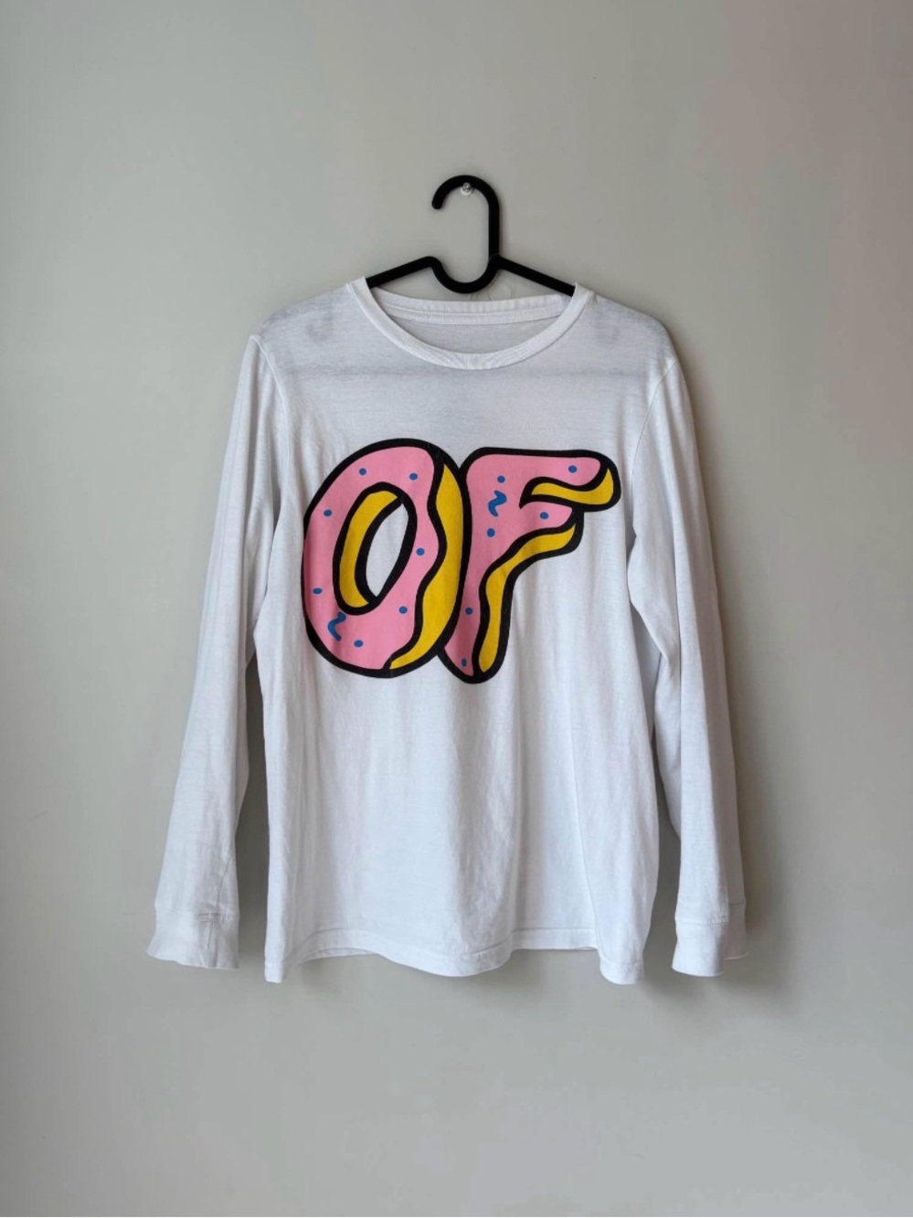 Unisex Odd Future Donut Graphic Long Sleeve Tee